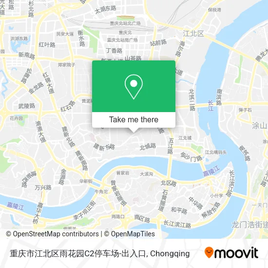 重庆市江北区雨花园C2停车场-出入口 map