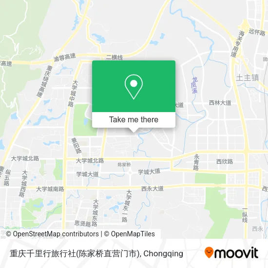 重庆千里行旅行社(陈家桥直营门市) map