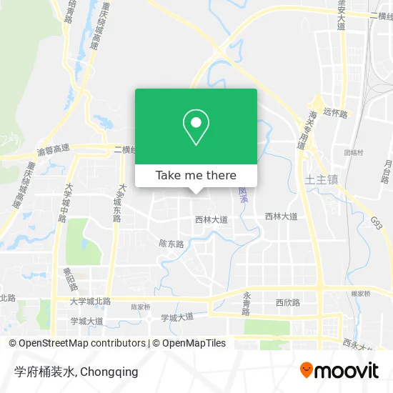 学府桶装水 map