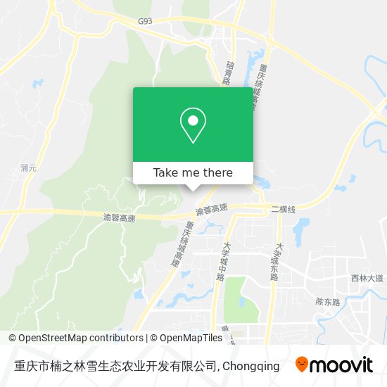 重庆市楠之林雪生态农业开发有限公司 map