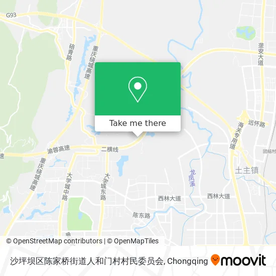沙坪坝区陈家桥街道人和门村村民委员会 map