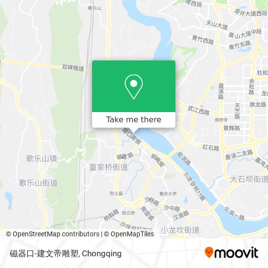磁器口-建文帝雕塑 map
