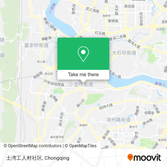 土湾工人村社区 map