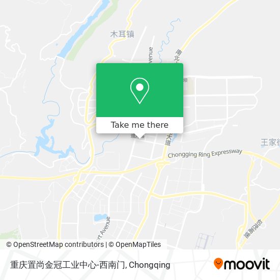 重庆置尚金冠工业中心-西南门 map