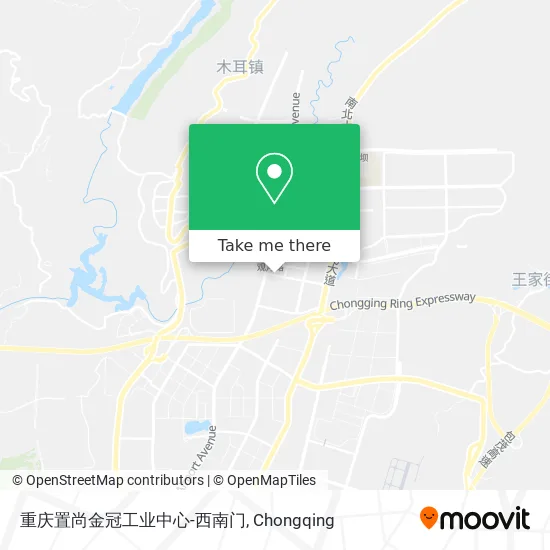 重庆置尚金冠工业中心-西南门 map