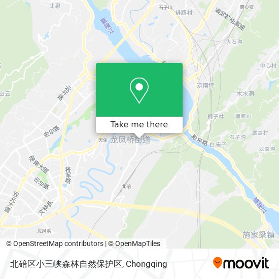 北碚区小三峡森林自然保护区 map