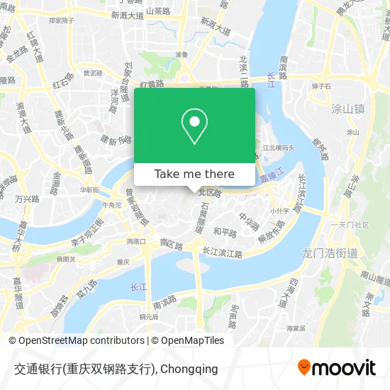 交通银行(重庆双钢路支行) map