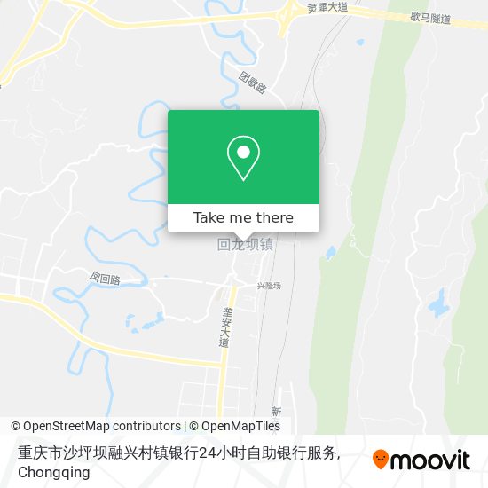 重庆市沙坪坝融兴村镇银行24小时自助银行服务 map