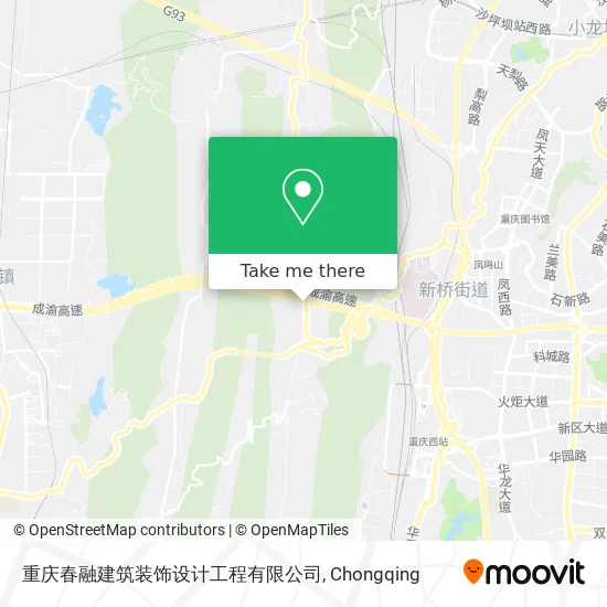 重庆春融建筑装饰设计工程有限公司 map