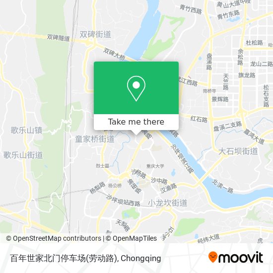 百年世家北门停车场(劳动路) map