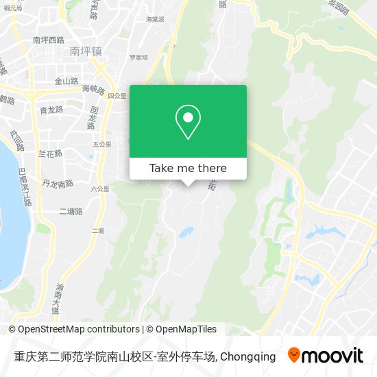 重庆第二师范学院南山校区-室外停车场 map