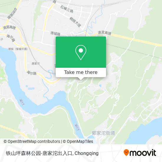 铁山坪森林公园-唐家沱出入口 map