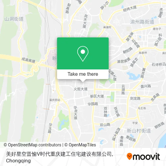 美好星空晋愉V时代重庆建工住宅建设有限公司 map