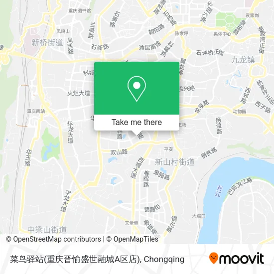 菜鸟驿站(重庆晋愉盛世融城A区店) map