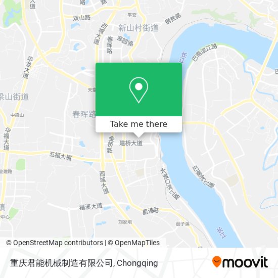 重庆君能机械制造有限公司 map