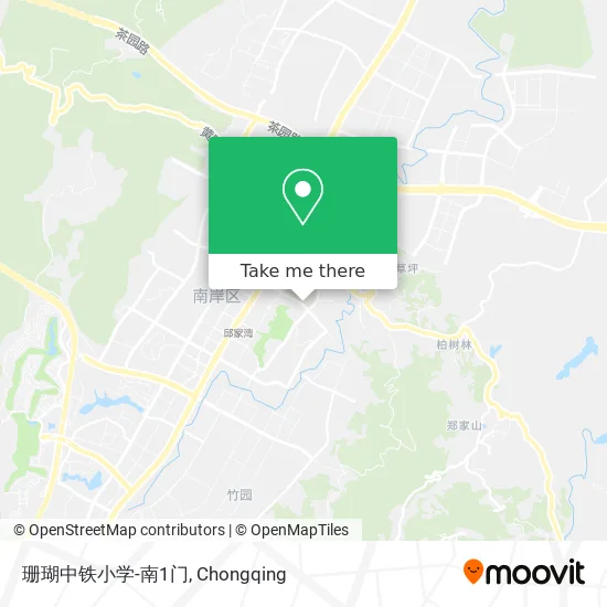 珊瑚中铁小学-南1门 map