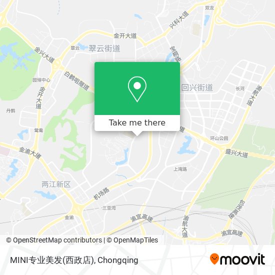 MINI专业美发(西政店) map