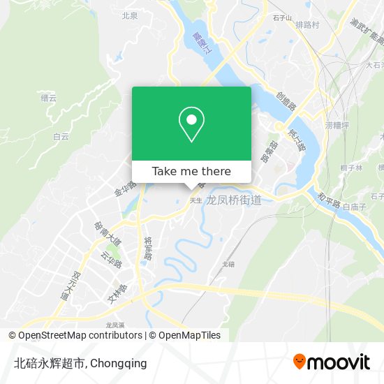 北碚永辉超市 map