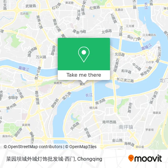 菜园坝城外城灯饰批发城-西门 map