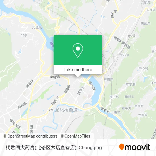 桐君阁大药房(北碚区六店直营店) map