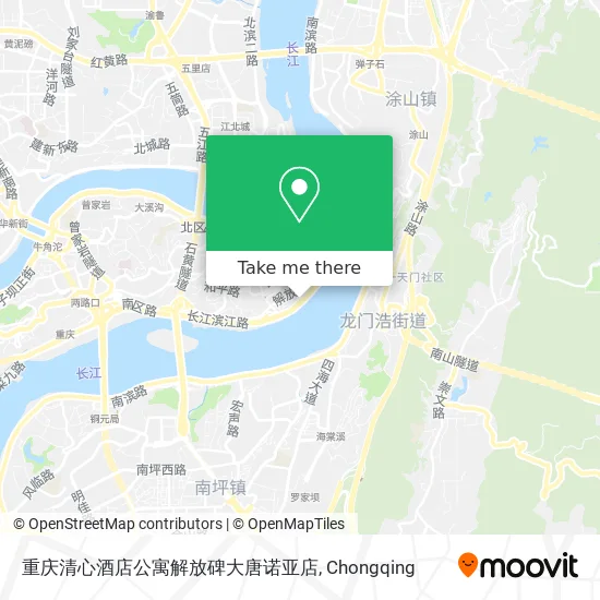 重庆清心酒店公寓解放碑大唐诺亚店 map