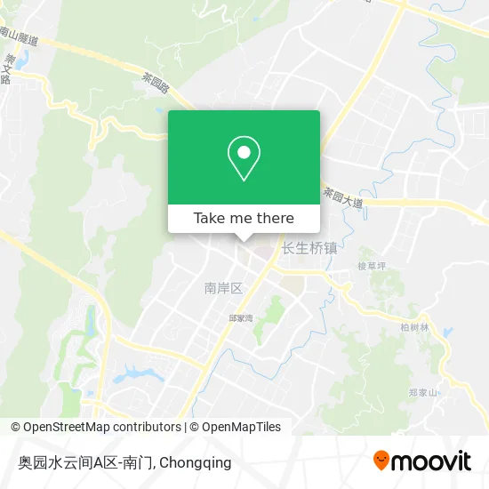 奥园水云间A区-南门 map