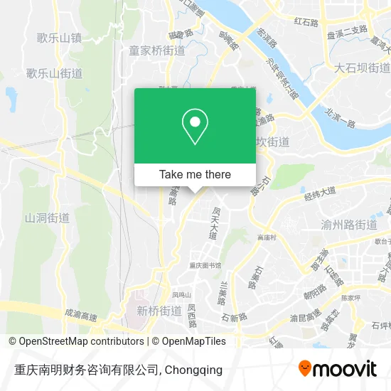 重庆南明财务咨询有限公司 map
