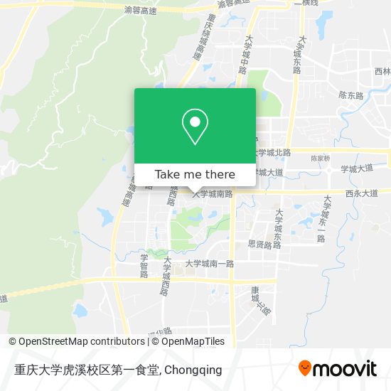 重庆大学虎溪校区第一食堂 map