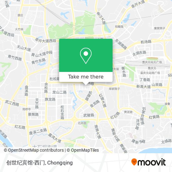 创世纪宾馆-西门 map