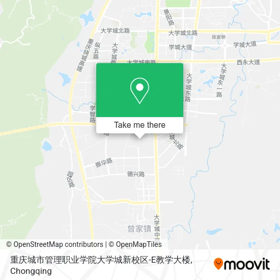 重庆城市管理职业学院大学城新校区-E教学大楼 map