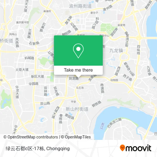 绿云石都c区-17栋 map