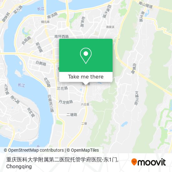 重庆医科大学附属第二医院托管学府医院-东1门 map