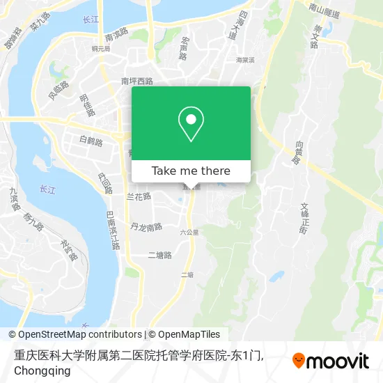 重庆医科大学附属第二医院托管学府医院-东1门 map