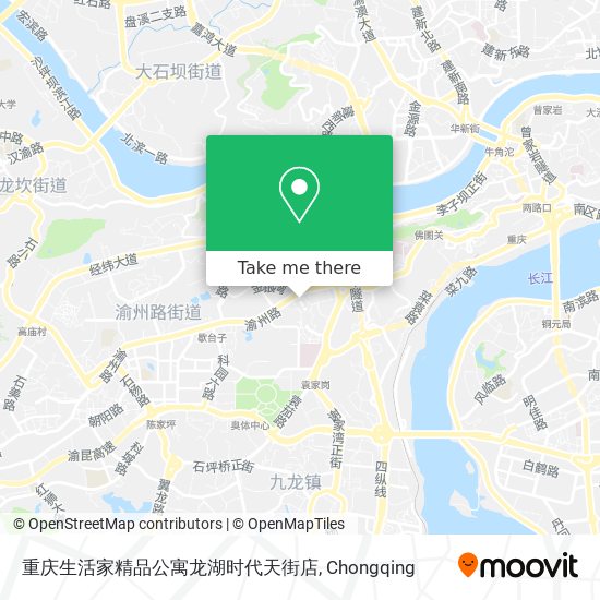 重庆生活家精品公寓龙湖时代天街店 map