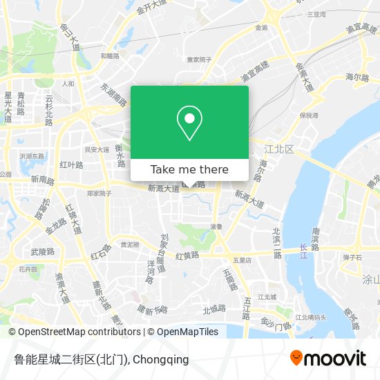 鲁能星城二街区(北门) map