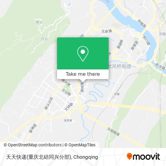 天天快递(重庆北碚同兴分部) map