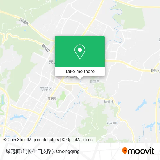城冠面庄(长生四支路) map