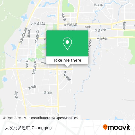大发批发超市 map