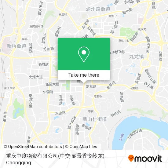 重庆中度物资有限公司(中交·丽景香悦岭东) map