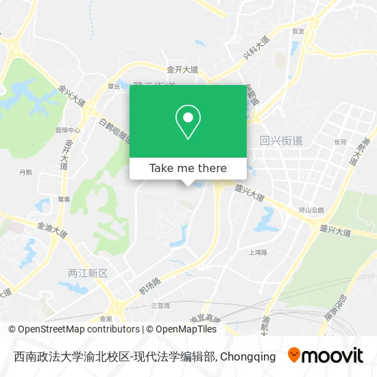 西南政法大学渝北校区-现代法学编辑部 map
