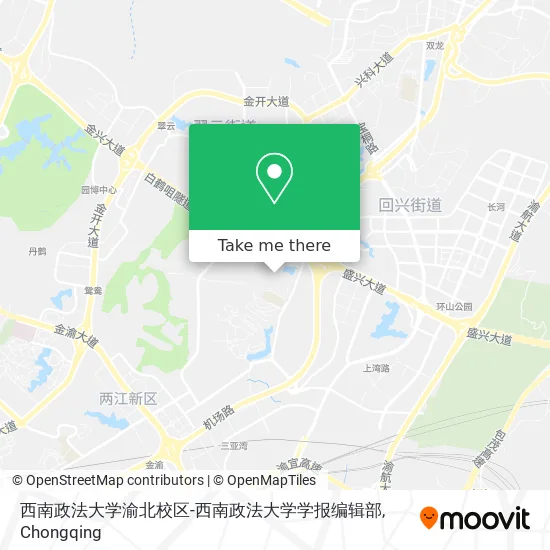 西南政法大学渝北校区-西南政法大学学报编辑部 map