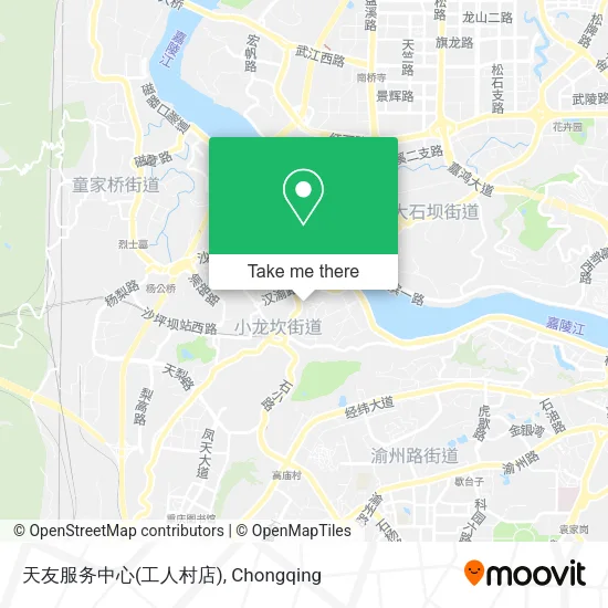 天友服务中心(工人村店) map