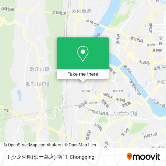 王少龙火锅(烈士墓店)-南门 map