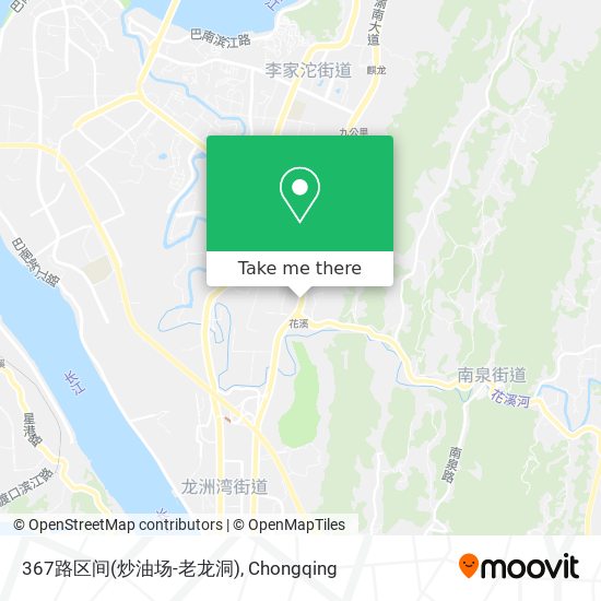 367路区间(炒油场-老龙洞) map