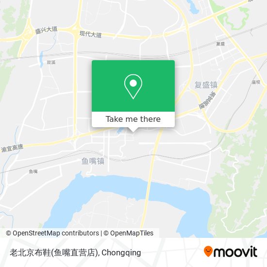 老北京布鞋(鱼嘴直营店) map