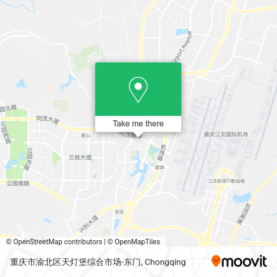 重庆市渝北区天灯堡综合市场-东门 map
