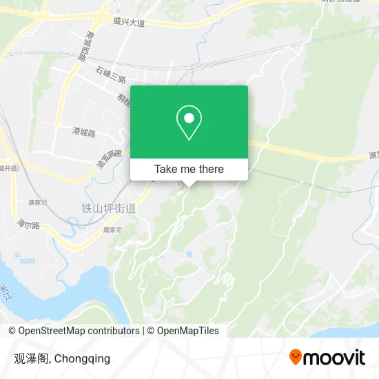 观瀑阁 map