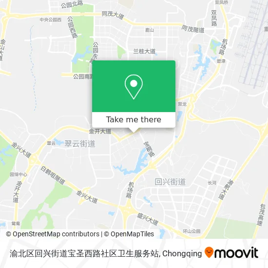渝北区回兴街道宝圣西路社区卫生服务站 map