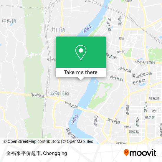 金福来平价超市 map