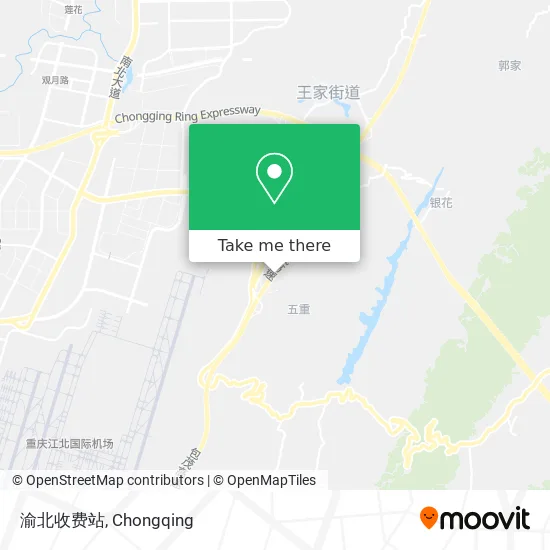 渝北收费站 map